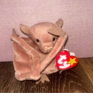 RARE Ty Plush Bat with Brown and Tan Hues